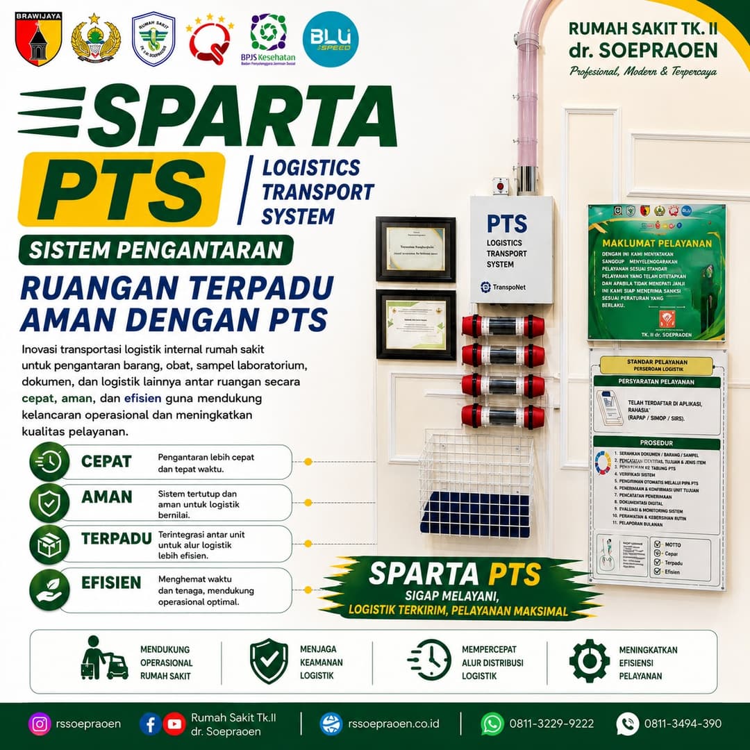 SPARTA PTS (Pneumatic Tube System)