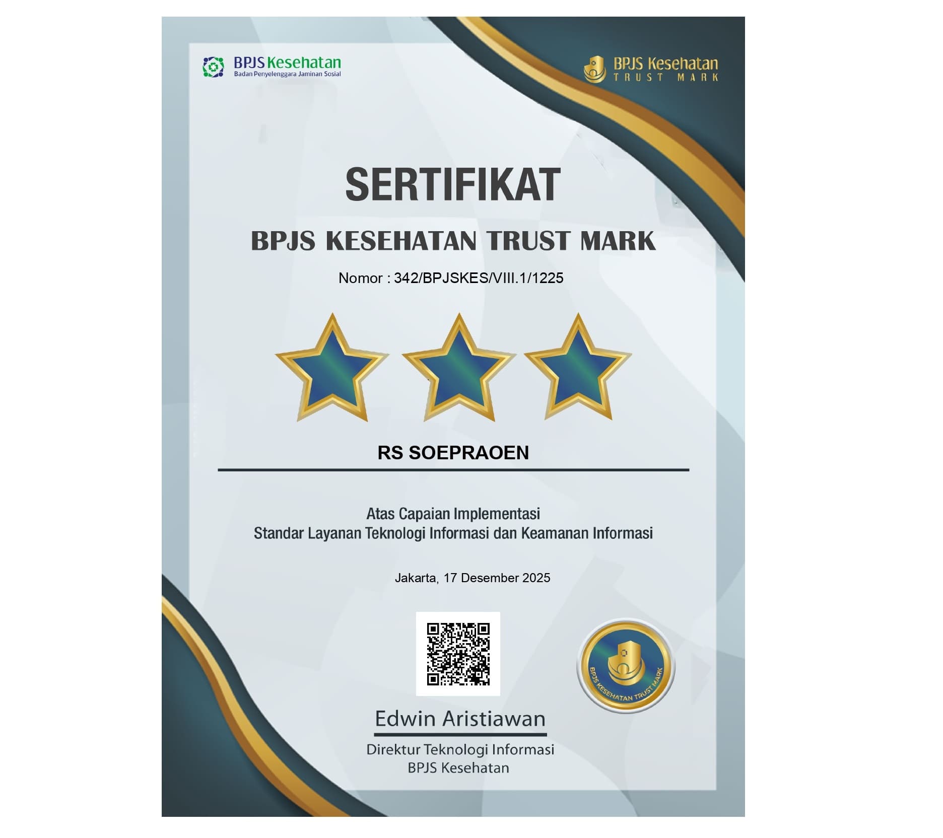 Implementasi Standar Layanan Teknologi Informasi dan Keamanan Informasi